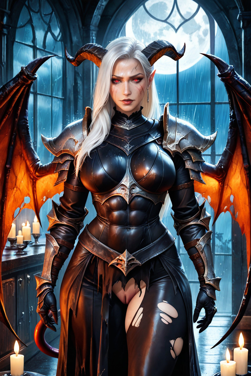 Extremely Waist, Full Moon, Medieval AI Porn