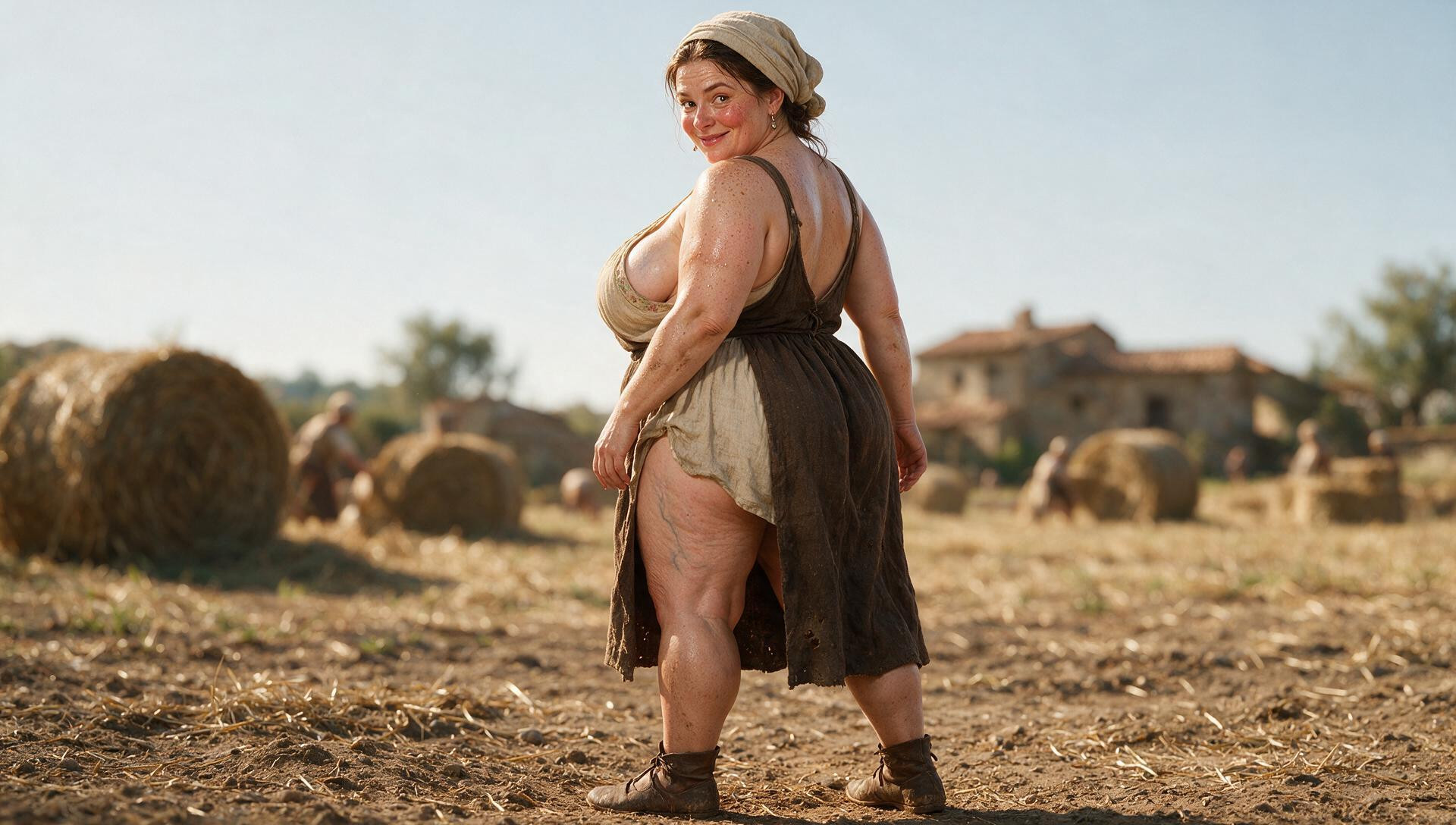 Medieval Peasant, Cinematic, Erect Nipples AI Porn