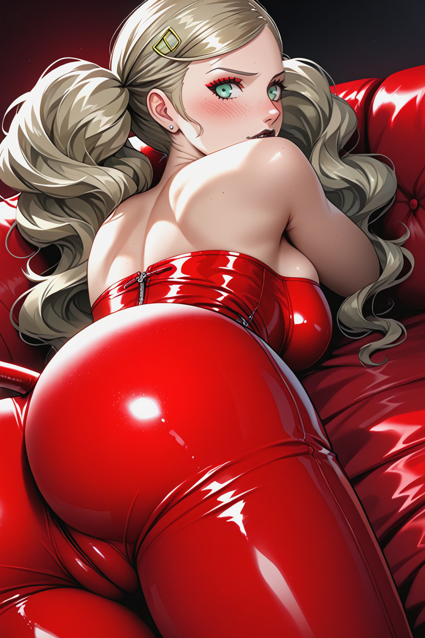 Primer Plano, Lying On The Sofa, Twintails Porno IA