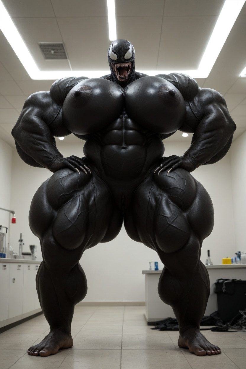 Seductive Pose, Cuisses Épaisses, Venom Skin Porno IA