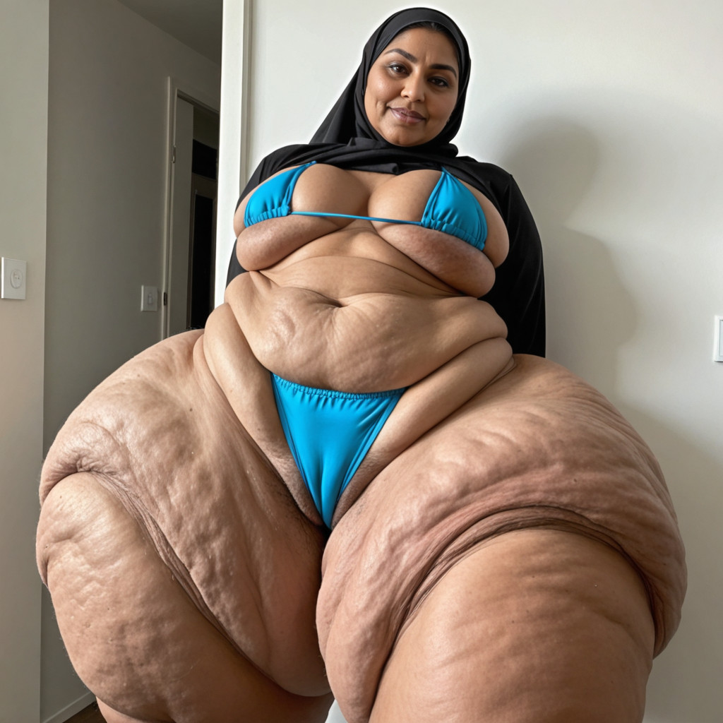 Uhd, 사이드뷰, Gigantic Huge Massive Hyper Thighs AI 야짤
