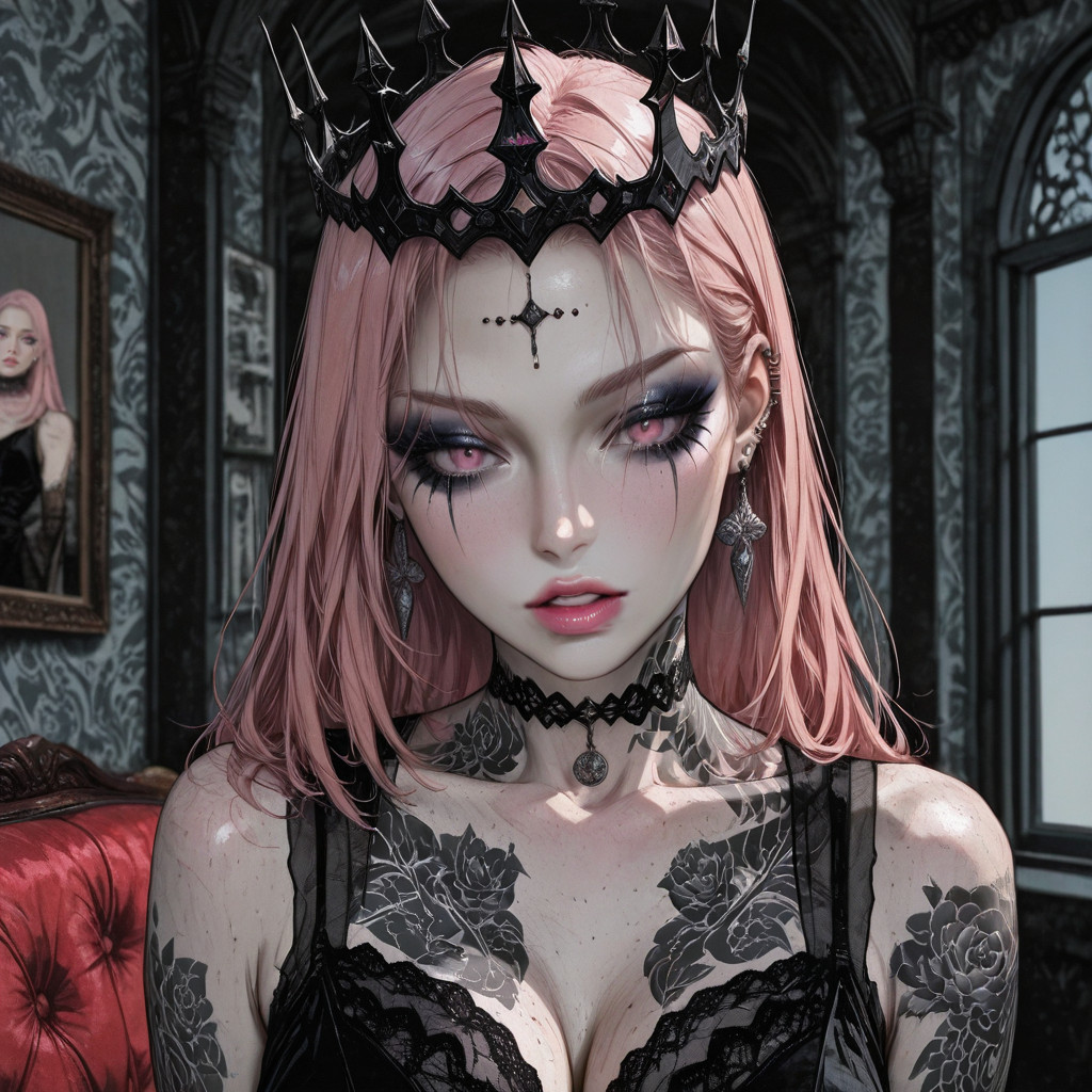 Hair To The Waist Light Skinned Woman, Detailed Chest Cold-toned Grand Hall, Ear Piercings Porno IA