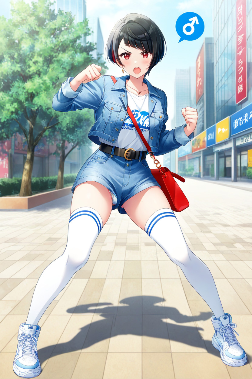 Shoulder Bag, Official Art Style, Tokyo City Park Porno IA