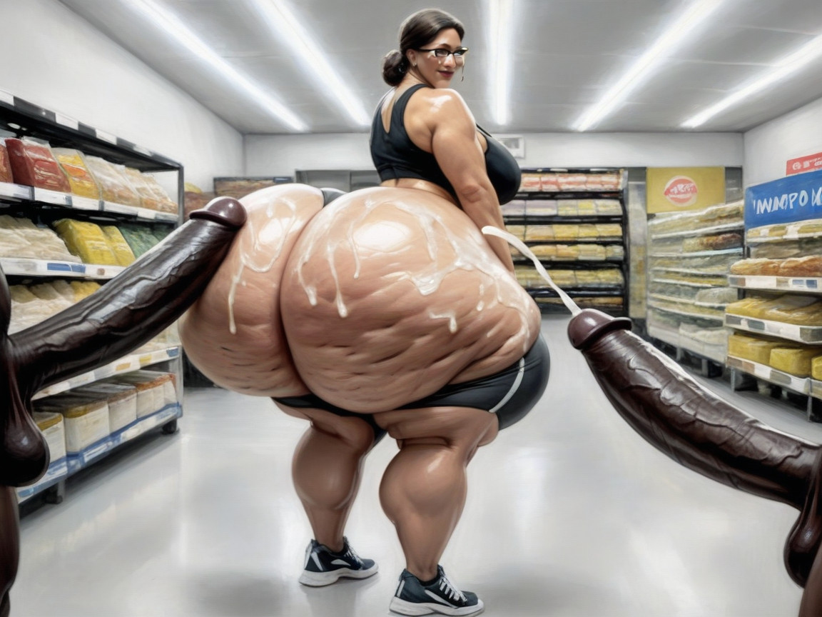 Massive Ass, スキニー, Oiled Ass AIエロ