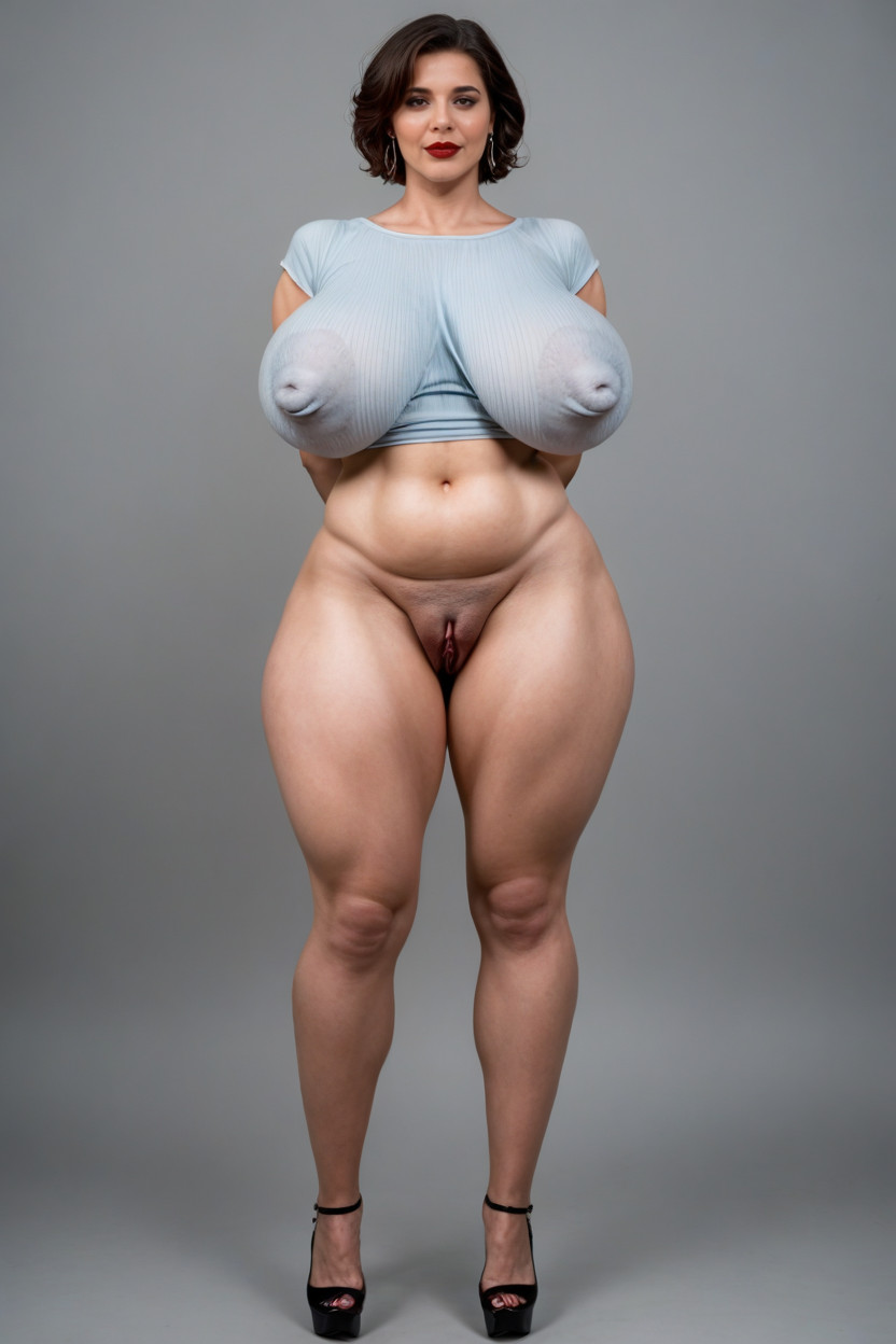 Legs Spread, Excessive Puffy Nipples, 30+ AI 야짤