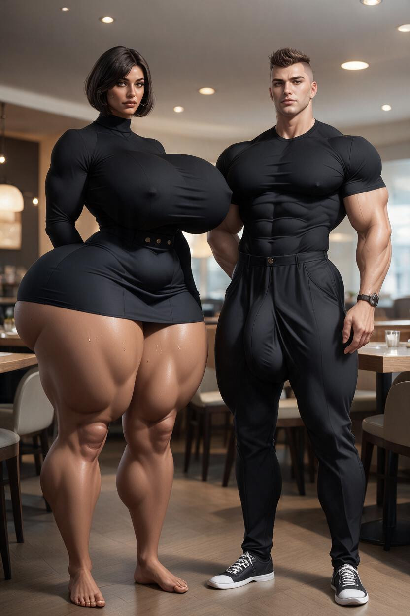 Give Them Both Black Clothing, Change The Setting To A Restaraunt Porno IA