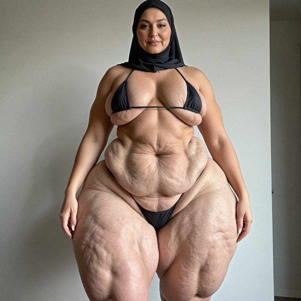 Extremadamente Pesado En La Parte Inferior, Extreme Cellulite, Fat Hips Porno IA