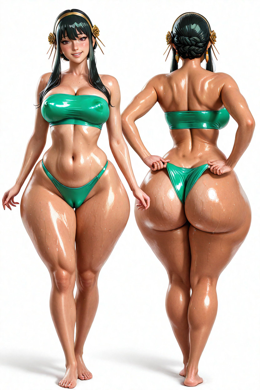 Round Hips, Dark Brown Eyes, Sporty Porno IA