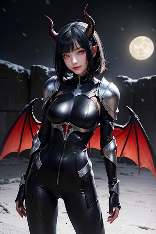 Elf Ears, Standing, Demon Horns Porno IA