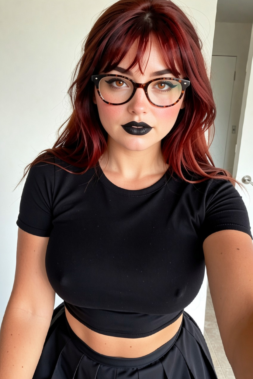 Glasses, Lots Of Freckles, Blushing Porno IA