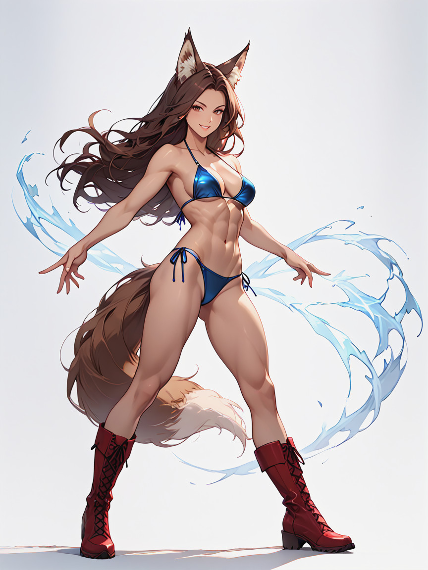茶色の目, Bare Legs, Full Body AIエロ