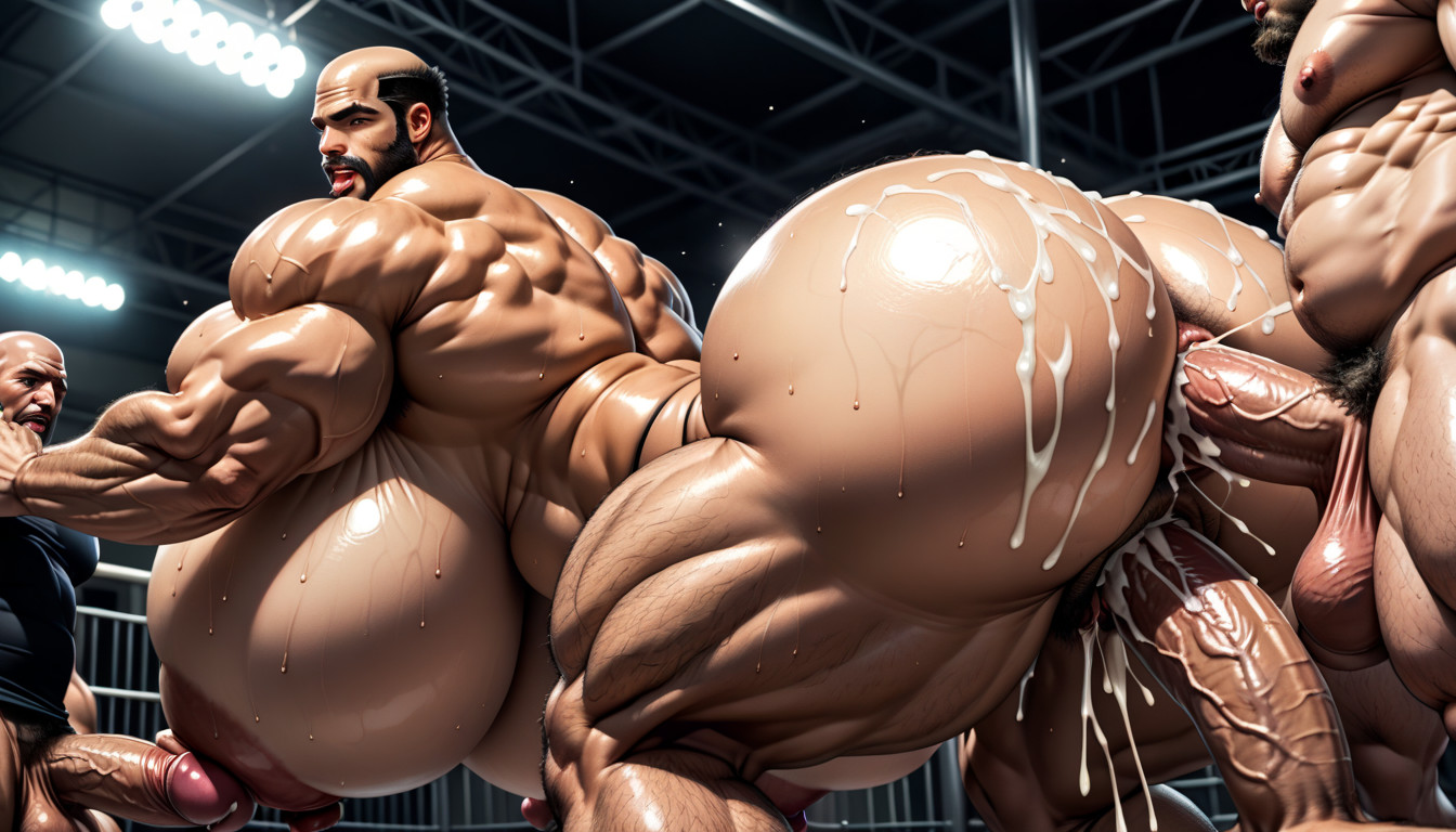 25+, Hyper Bulky, Oiled Skin Porno IA