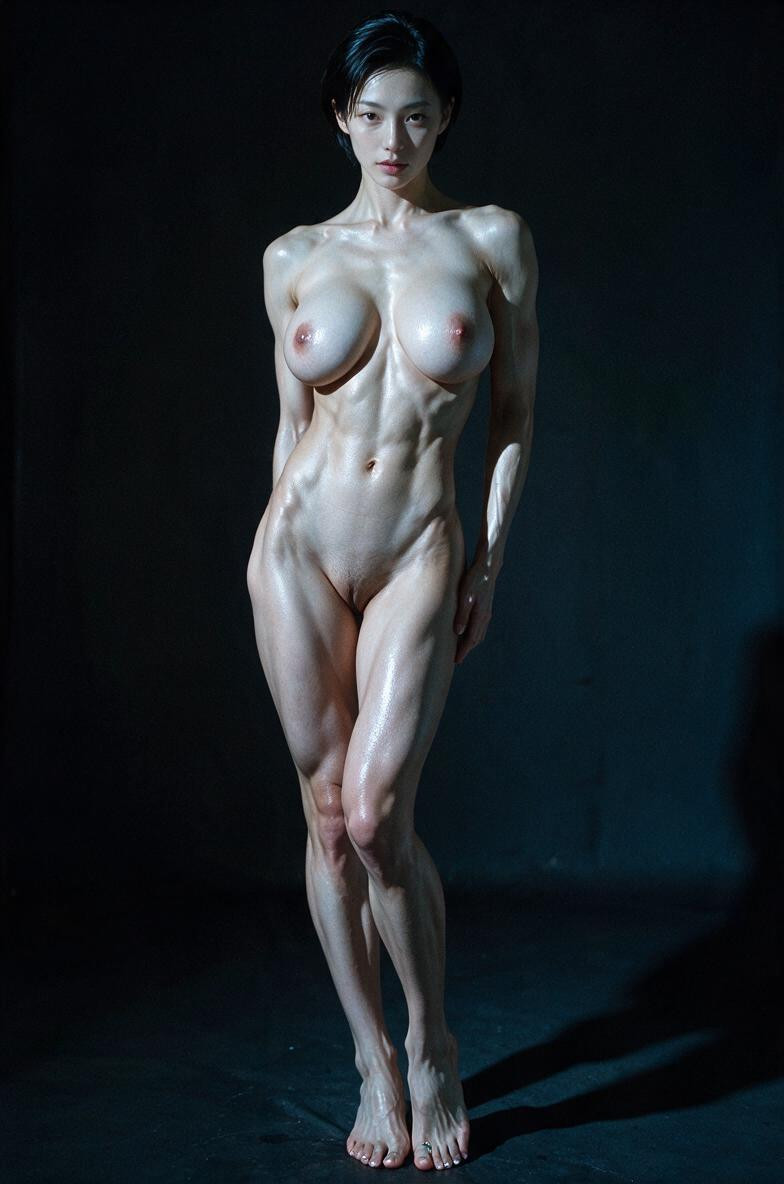 Solo Focus, Elongated Horizontal Eye Shape, Cool-toned Pale Complexion With Slight Bluish Undertone AI Porn