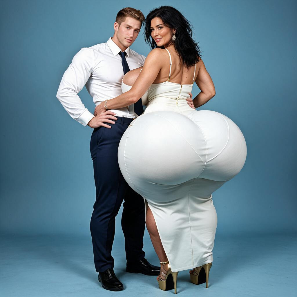 Inflate Her Buttocks Two Times Bigger And Wider In Size And Width With Ultra Round Bulging And Dumptruck Shape But Don't Deform Or Alter Her Body Or Anything Else In The Photo, Her Arms Should Be Petitfeminine Not Muscular, Maintain Ass And Skin Texture Clothing Style Vagina Shape And Aesthetics KI Porno